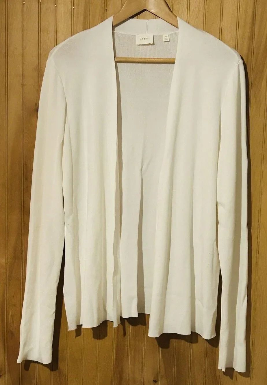 Cyrus Women's XL Open Front Cardigan Slits on Side at Bottom C312303G